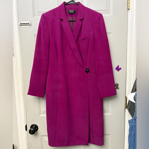 Vintage 80’s 100% silk structured jacket/dress